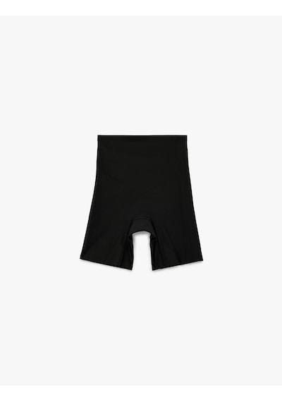 Koton Skinny Fit Ekstra Yüksek Bel Dikişsiz Lazer Kesim Korse Siyah 6slk30073mk Siyah