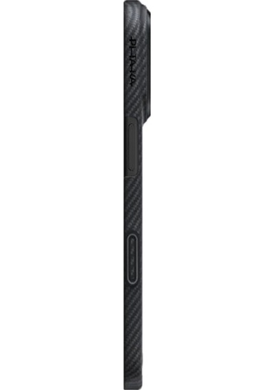 Apple Uyumlu iPhone 17 Kılıf M-safe Şarjlı 1500d Aramid Fiber Ultra-slim Classic Seri Kapak Siyah - Gri Siyah - Gri