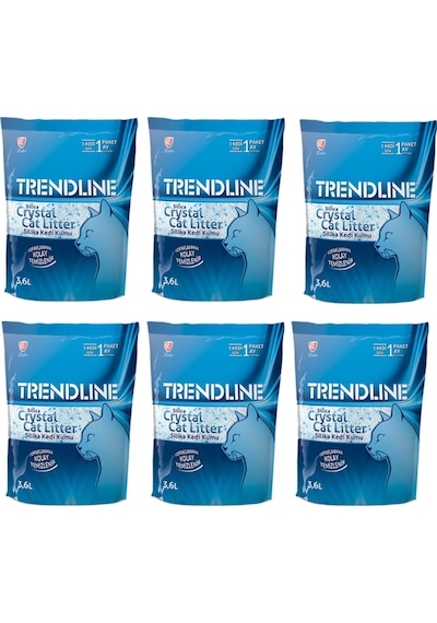 Trendline Tozsuz Silika Kristal Kedi Kumu 6 x 3600 ML