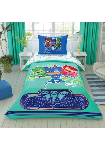 Lisanslı Taç Pj Masks Move Pamuk Nevresim Takımı