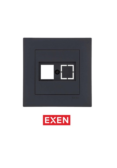 Exen Füme Data Priz Jaksız Mekanizma Çerçeve Dahildir