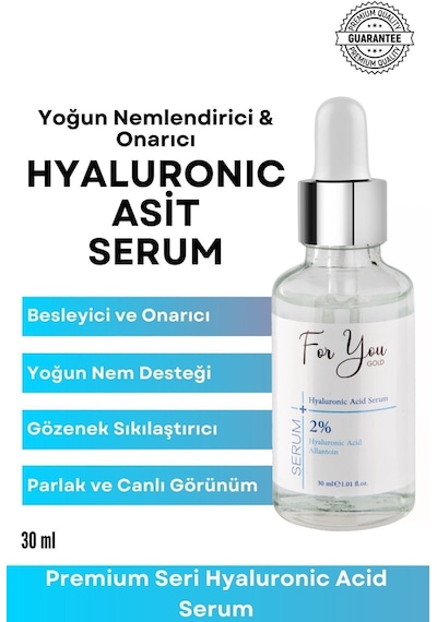 Yoğun Nemlendirici & Onarıcı Bakım Serumu Hyaluronic Asit Allontoin Serum 30 Ml