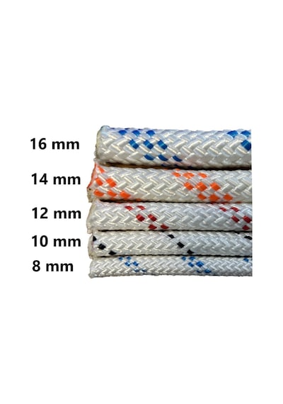 Orca 14mm 50 Metre Statik İskota Halat Ht Polyester En1891 Typeb