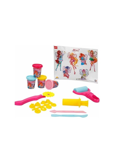 Crafy Winx Sırt Çantalı Oyun Hamuru Seti 200 Gr. 18 Parça Çok  Renkli