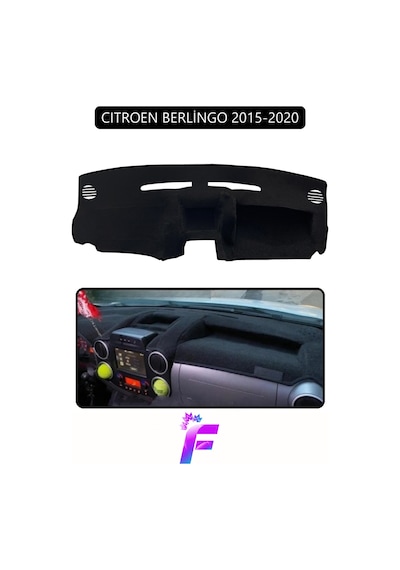 Cıtroen Berlingo 2015-2020 Uyumlu Torpido Örtüsü Çatlama Karşı Tam Koruma Tam Uyum D72