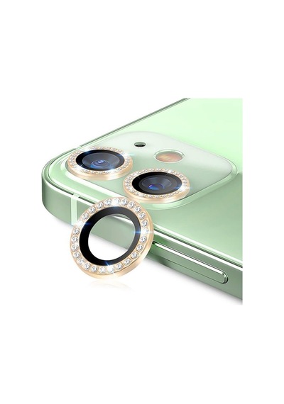 İletişim Apple iPhone Uyumlu 12 Mini Taşlı Tasarım Temperli Cam Kamera Lens Koruyucu - Gold Sku: Zeusb0bfbyyjgj