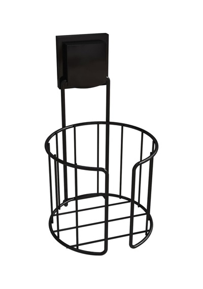 Buççin Online Mağaza Decor-tel Sihirli Yapışkanlı Yuvarlak Hazneli Magic Wc Kağıtlık Metal Siyah Çok Renkli