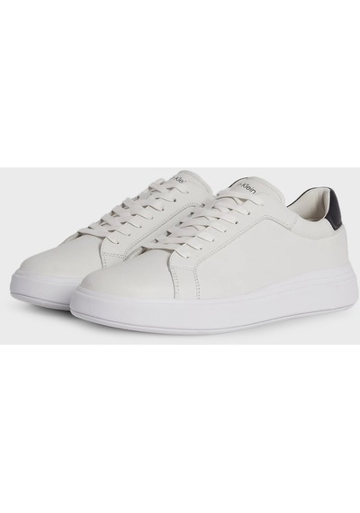 Calvin Klein Erkek Ayakkabı Hm0Hm01016 0K9 Beyaz-Siyah Beyaz - Siyah
