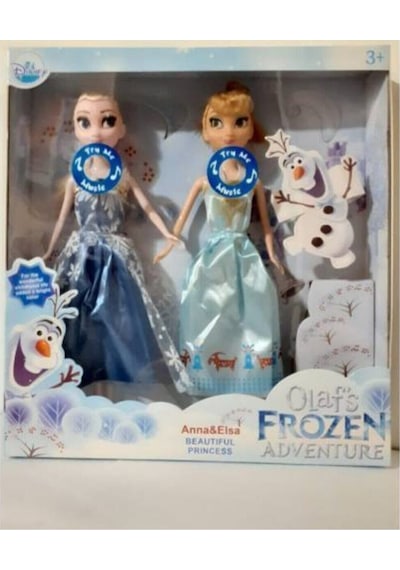 Anıl Karlar Ülkesi Frozen Şarkı Söyleyen Elsa Ve Anna 2'Li Bebek