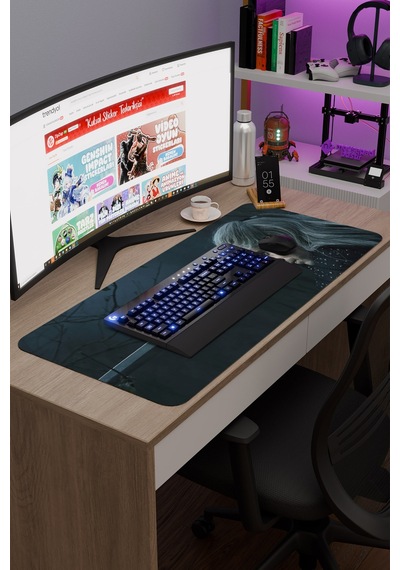 The Witcher 2 V1 90x40 Xxl Gaming Kauçuk Kaymaz Taban Mouse Pad Fare Altlığı