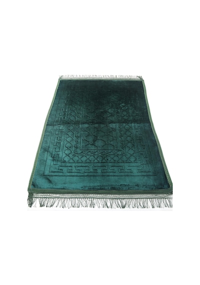 Royam Lüx Kalın Yumuşak Kaymaz Taban Peluş Seccade 80 X 120 Yeşil