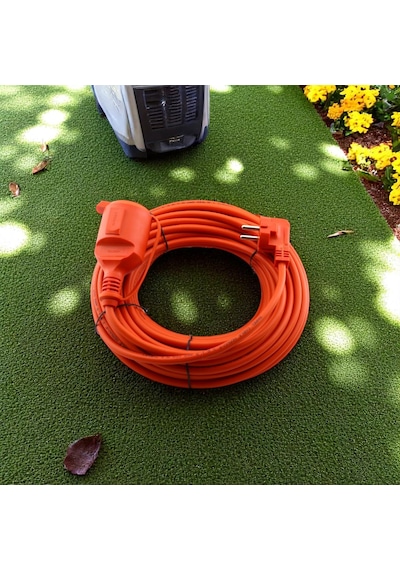 Uzatma Kablosu 15 Metre 3x2.5 Mm Ev Tipi Topraklı Cca Kablolu Tekli Grup Fiş Priz Kapaklı Monofaze