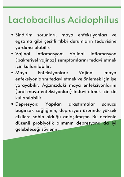 Microbiome Lactobacillus Acidophilus 30 Kapsül