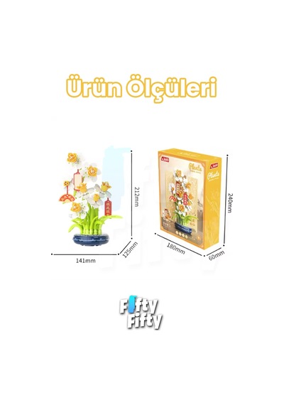 Jaki Plante Serisi Papatya Modeli 267 Parça Oyucak Yapım Seti -ffdk002