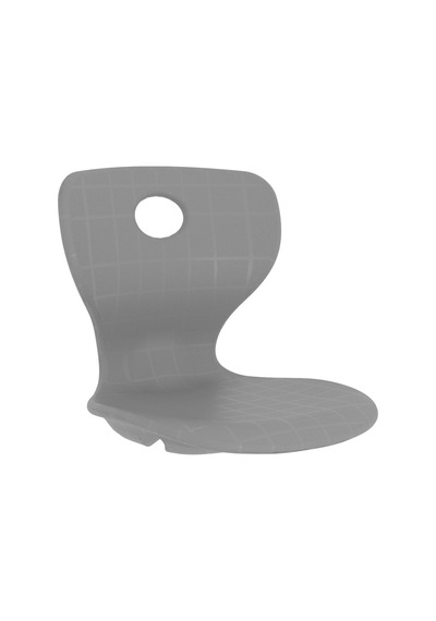 Cateksss Monoblok Sandalye Oturağı Plastik Sandalye Tablası - Gri - 48 Li Paket