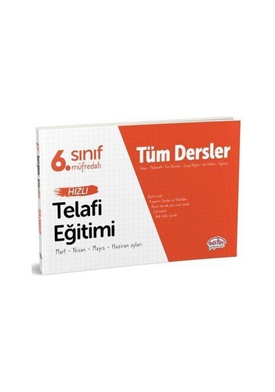 6. Sınıf Tüm Dersler Hızlı Telafi Eğitimi / Kolektif