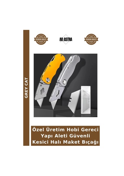 Özel Üretim Hobi Gereci Yapı Aleti Güvenli Kesici Halı Maket Bıçağı