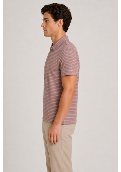 Alexander Gardi Düğme Detaylı Polo T-shirt Bordo