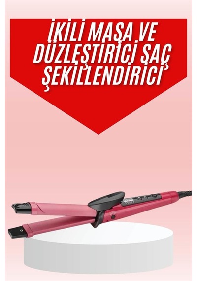 Saç - 730 - Şekillendirici Düzleştirici Ve Maşa Özellikli Şekillendirici - Muratech - Seramik Kaplama