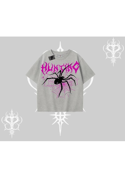 Startmore Startmore Beyaz Oversize Tişört Autumn Spider Gri