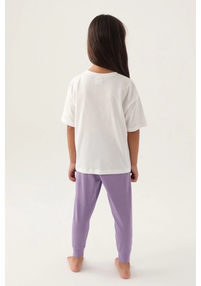 Moda Dua Us Polo 1818-g Kız Çocuk Pijama Takım KREM