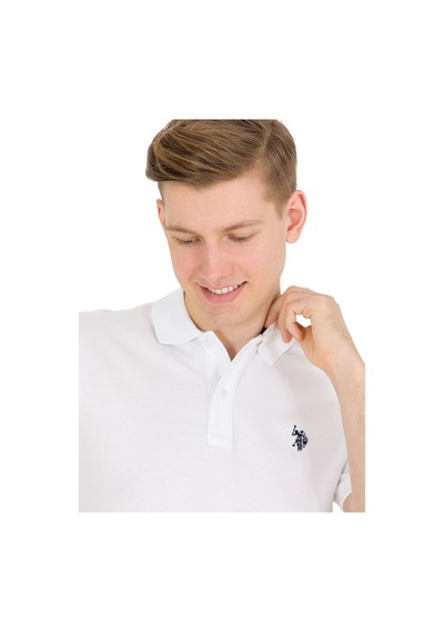 U.S. Polo Assn. Erkek Polo Yaka T-shirt Beyaz