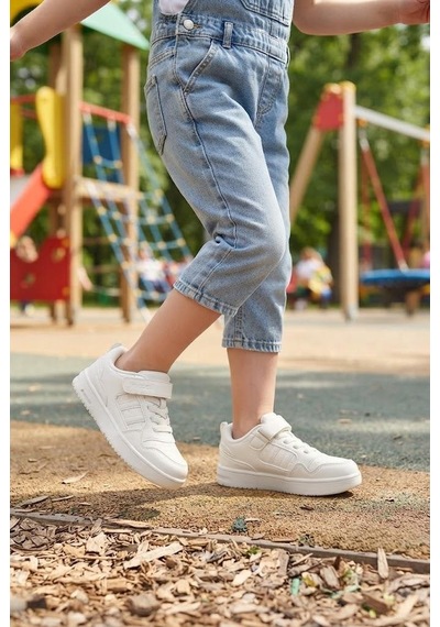 Fort Cool Foor Rahat Esnek Sneaker Kız Çocuk Spor Ayakkabı Beyaz