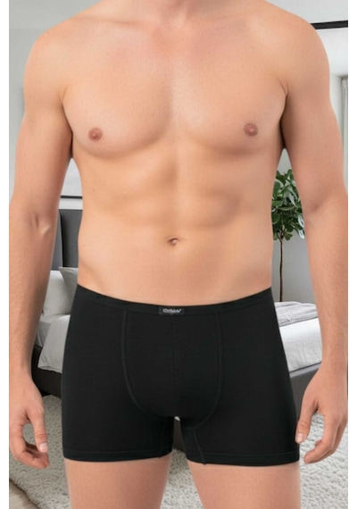Tezzgelsin Erkek Pamuklu 3'lü Modal Boxer Siyah