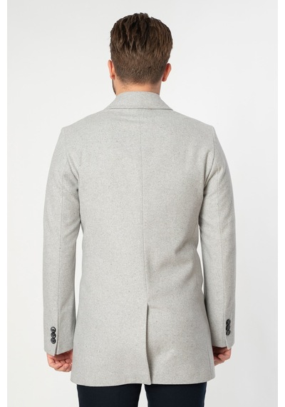 White Stone Abrantes Slim Fit 1754 Pamuklu Palto Gri