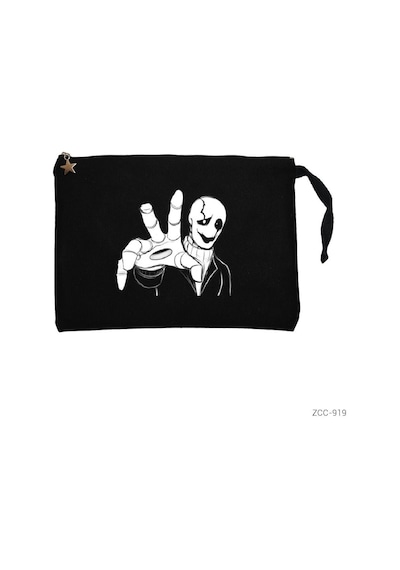 Zepplin Giyim W.D. Gaster Siyah Clutch Astarlı Cüzdan / El Çantası