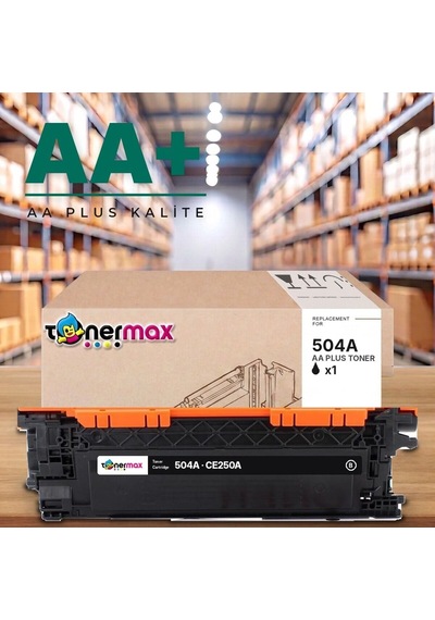 Hp 504a Ce250a Siyah Uyumlu Toner Aa Plus / Color Laserjet Cp3525 / Cm3530