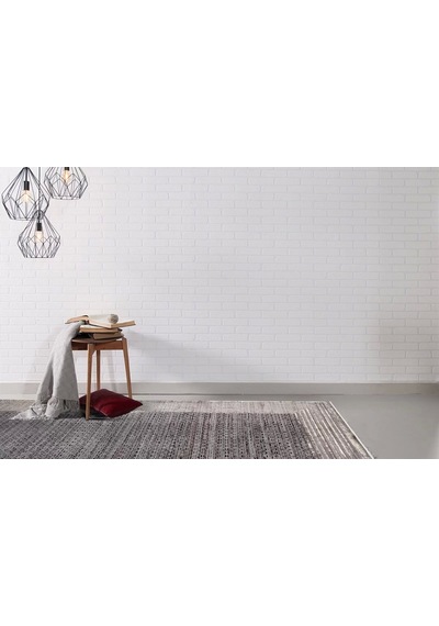 Hoom Rugs Bomonti Mhl 01 Antrasit Gold Viskon & Akrilik Modern Salon Halısı Antrasit - Gold