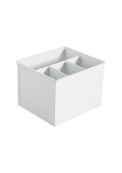 19x16x13 Cm Ölçülerinde Bölmeli Mat Beyaz Düzenleyici
