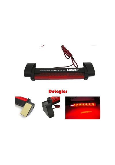 Araç Cam İçi Harici Stop Lambası 32 Ledli Universal 12 Volt