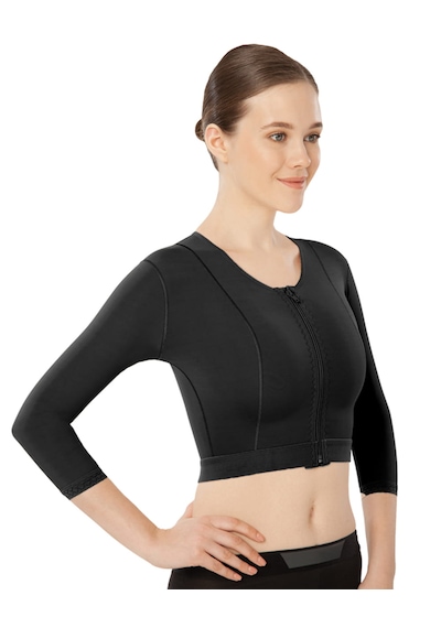 Variteks 230 Fermuarlı Göğüs - Kol - Sırt Liposuction Korse Siyah
