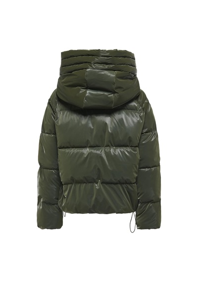 Only Bergen Life Oversize Kadın Puffer Mont Şişme Kışlık Ceket Yeşil