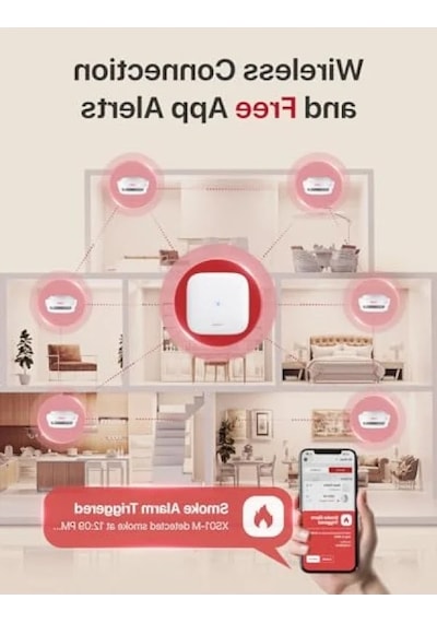 Akıllı Duman Dedektörü, Wi-fi Bağlantılı, Kablosuz Yangın Alarmı, Uygulama İle Uyumlu