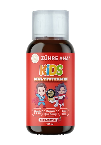 Zühre Ana Kids Multivitamin Şurup Çilekli 150 ML