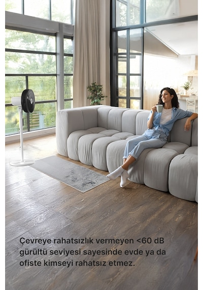 Xenon Smart Akıllı Vantilatör 60w Kumandalı 3 Kademeli Wi-fi Mobil Uygulama İle Kontrol 70 Ayaklı Fan X7430