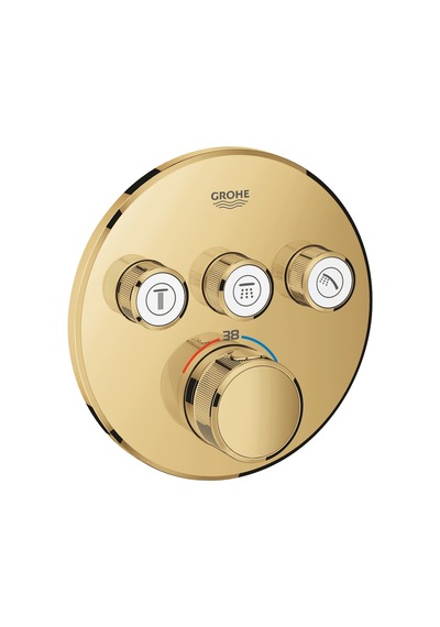 Grohtherm Smartcontrol Üç Valfli Akış Kontrollü Ankastre Termostatik Duş Bataryası - 29121Gl0
