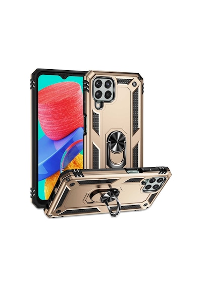Galaxy M33 Kılıf Zore Vega Yüzüklü Standlı Zırh Kılıf