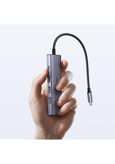 Ugreen 15596 5 Port 5 İn1 USB-C 100 W PD 4K Hub Çoklayıcı Gri