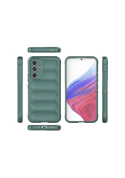 Zore Galaxy A54 Kılıf Esnek Tpu Oyuklu Arka Yüzey Tasarımlı Ogaa Etnik Silikon Kapak - Kırmızı