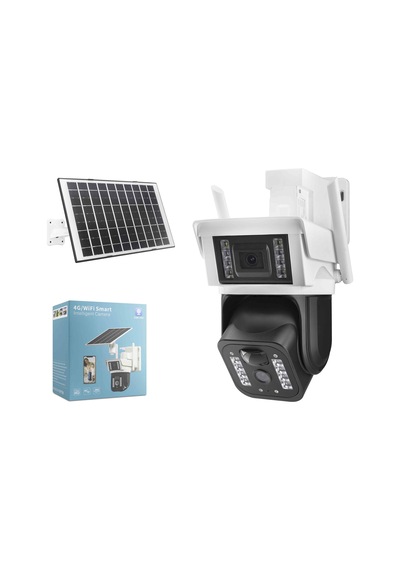 X5-tech Yt-33aı Solar Wi-fi Speed Dome Ip Güvenlik Kamerası 2 X 3mp V380 Beyaz