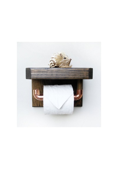 Buççin Online Mağaza Ahşap Rustic Tuvalet Kağıtlığı, Tuvalet Kağıtlığı, Ahşap Tuvalet Kağıtlığı Ahşap Kahverengi Çok Renkli