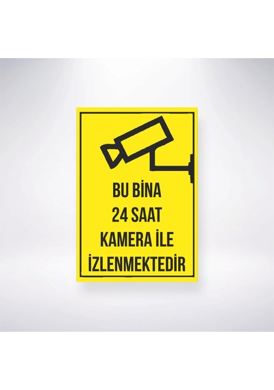 Bu Bina Kamera İle İzlenmektedir Sticker 20x28 Cm