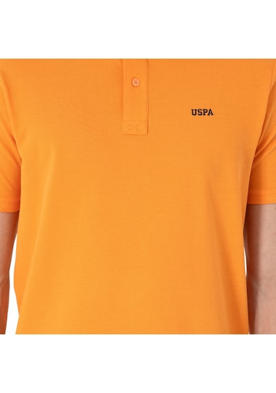 U.S. Polo Assn. Erkek Regular Fit Polo Yaka Basic T-shirt Turuncu