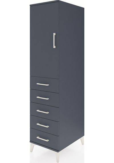 Kronos Dolap 2 Raflı 5 Çekmeceli Tek Kapaklı 44x59x182 Antras... Antrasit Kronos Dolap 2 Raflı 5 Çekmeceli Tek Kapaklı 44x59x182 Antras... Antrasit