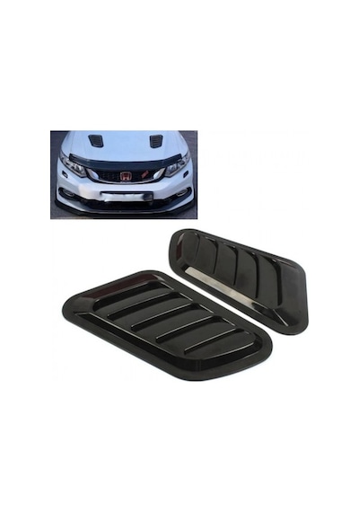 Piano Black Kaput Üstü Havalandırma Izgarası Kaput Üstü Body Kit