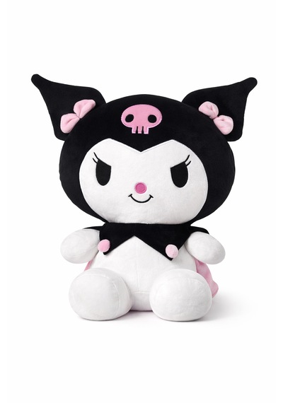 30 Cm Küçük Boy Kuromi Peluş Oyuncak Siyah Siyah